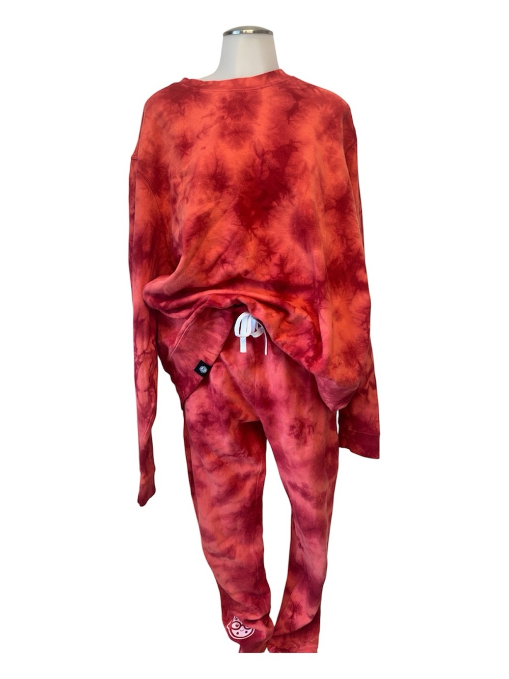 Red Track Joggers with matching Sweatshirt